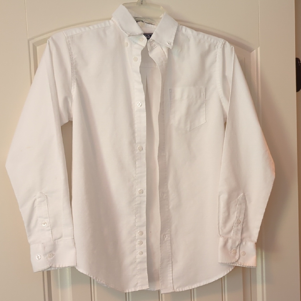 Izod White Casual Button Down Shirt